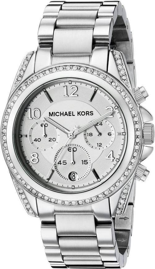 Montre Femme Michael Kors MK5165 Acier Argenté avec Cadran Guilloché et Cristaux