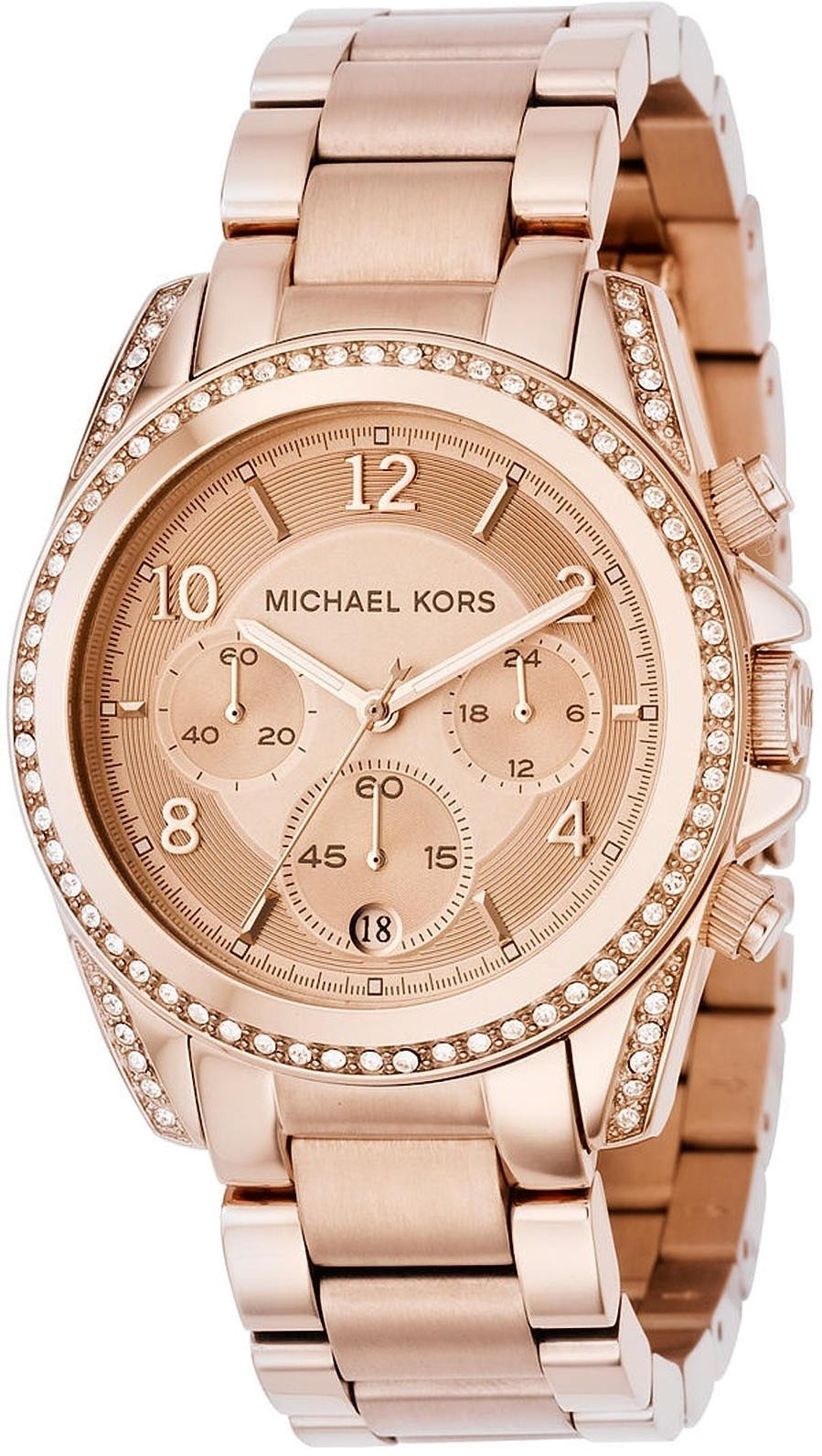 Montre Femme Michael Kors Runway MK5263 en or rose, bracelet aluminium
