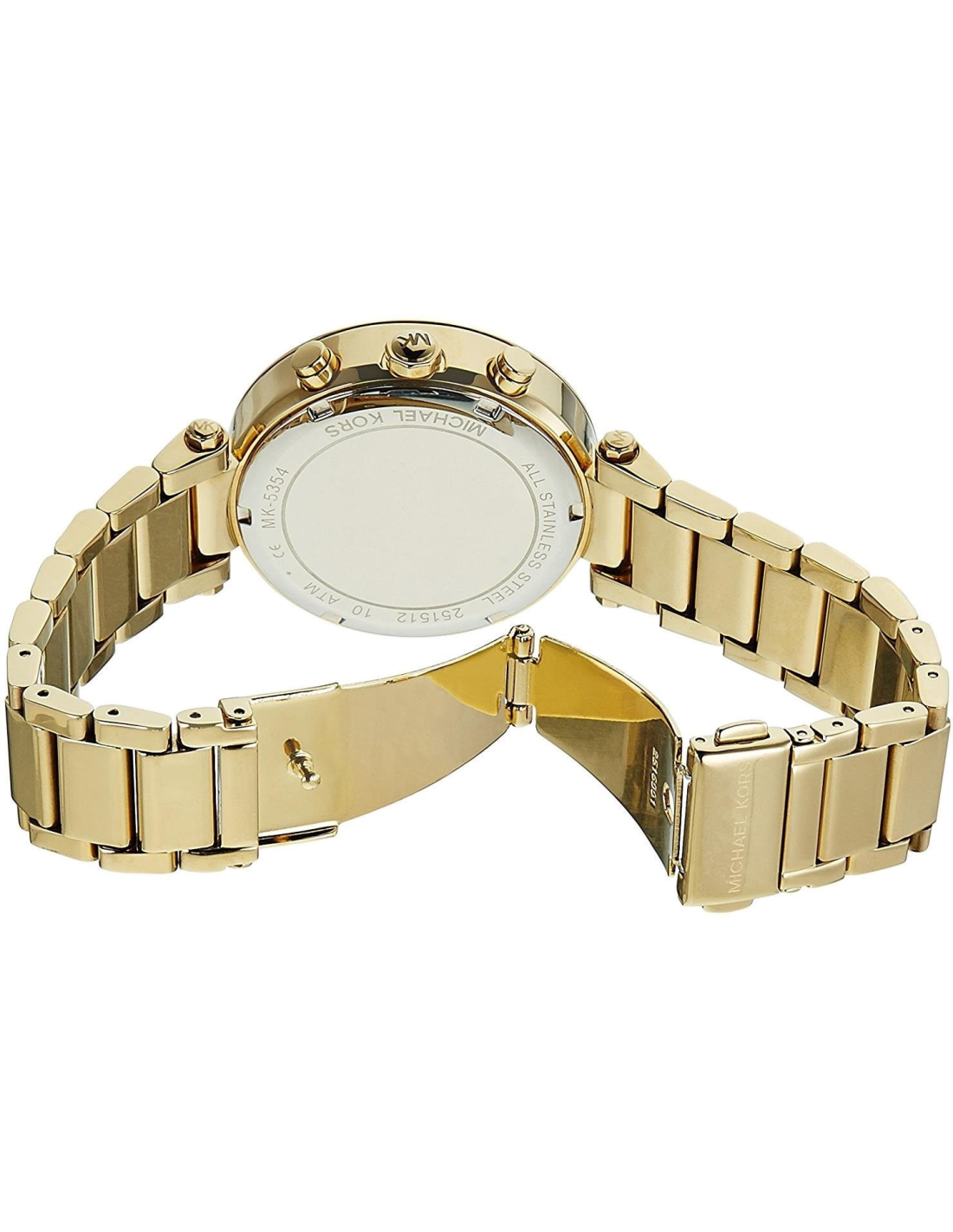 Montre Michael Kors MK5354 en Acier Doré et Cristaux Swarovski vue 3