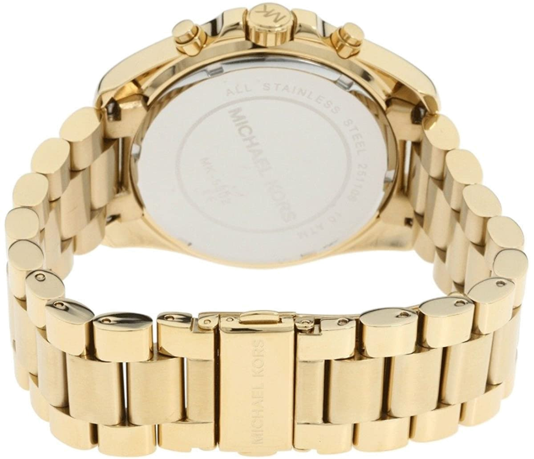 Montre Michael Kors MK5502 Bradshaw Chronographe en Acier Doré vue 2