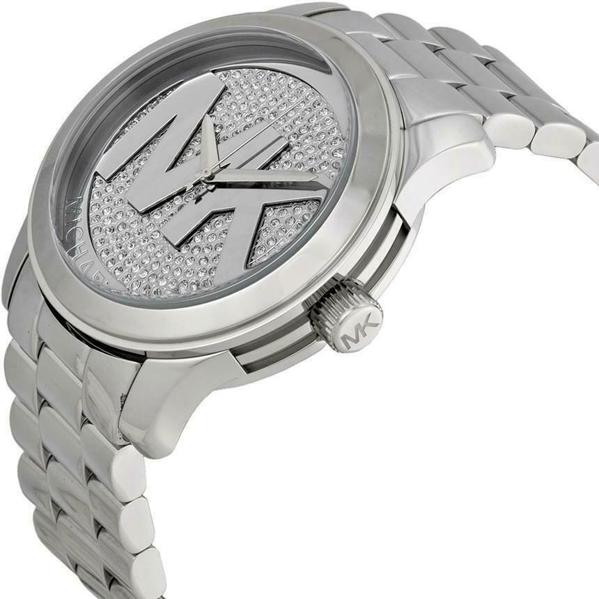 Montre Michael Kors Runway MK5544 Bracelet acier argenté vue 2