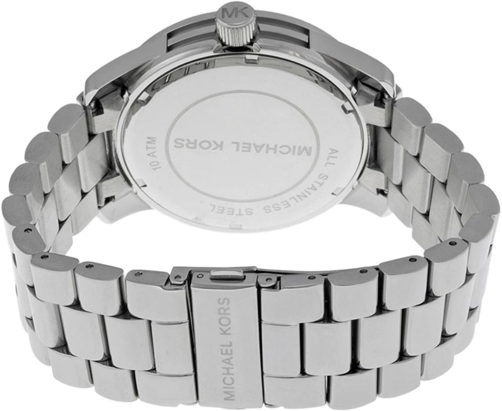 Montre Michael Kors Runway MK5544 Bracelet acier argenté vue 3