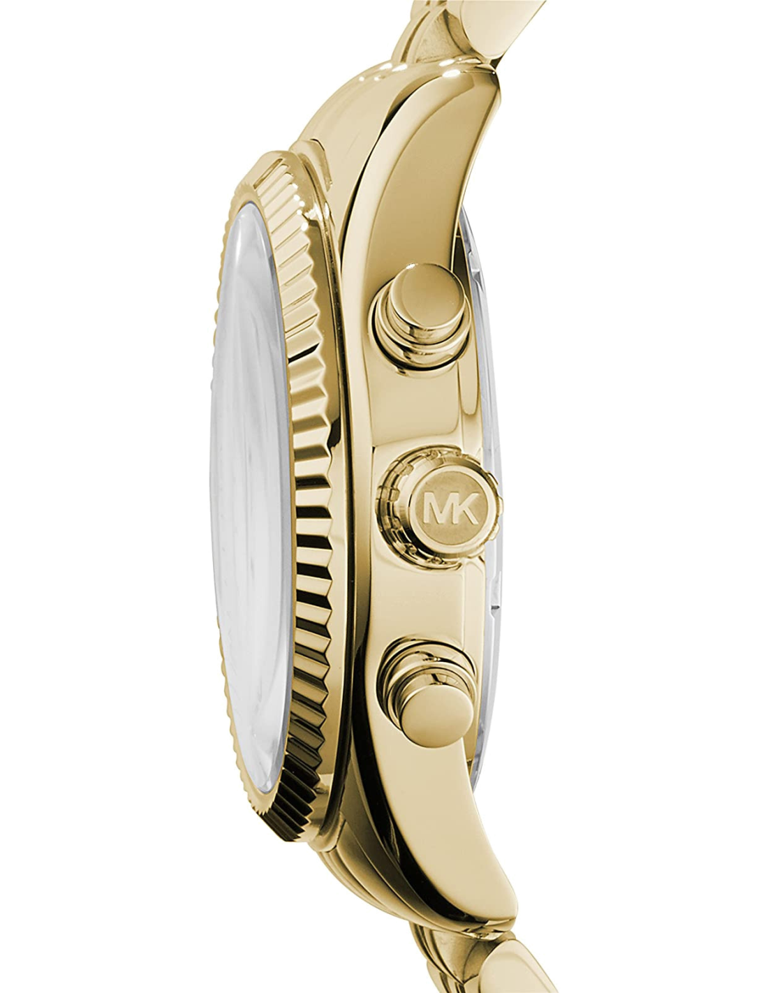 Montre Michael Kors MK5556 Chronographe en Acier Doré avec Lunette Cannelée vue 2