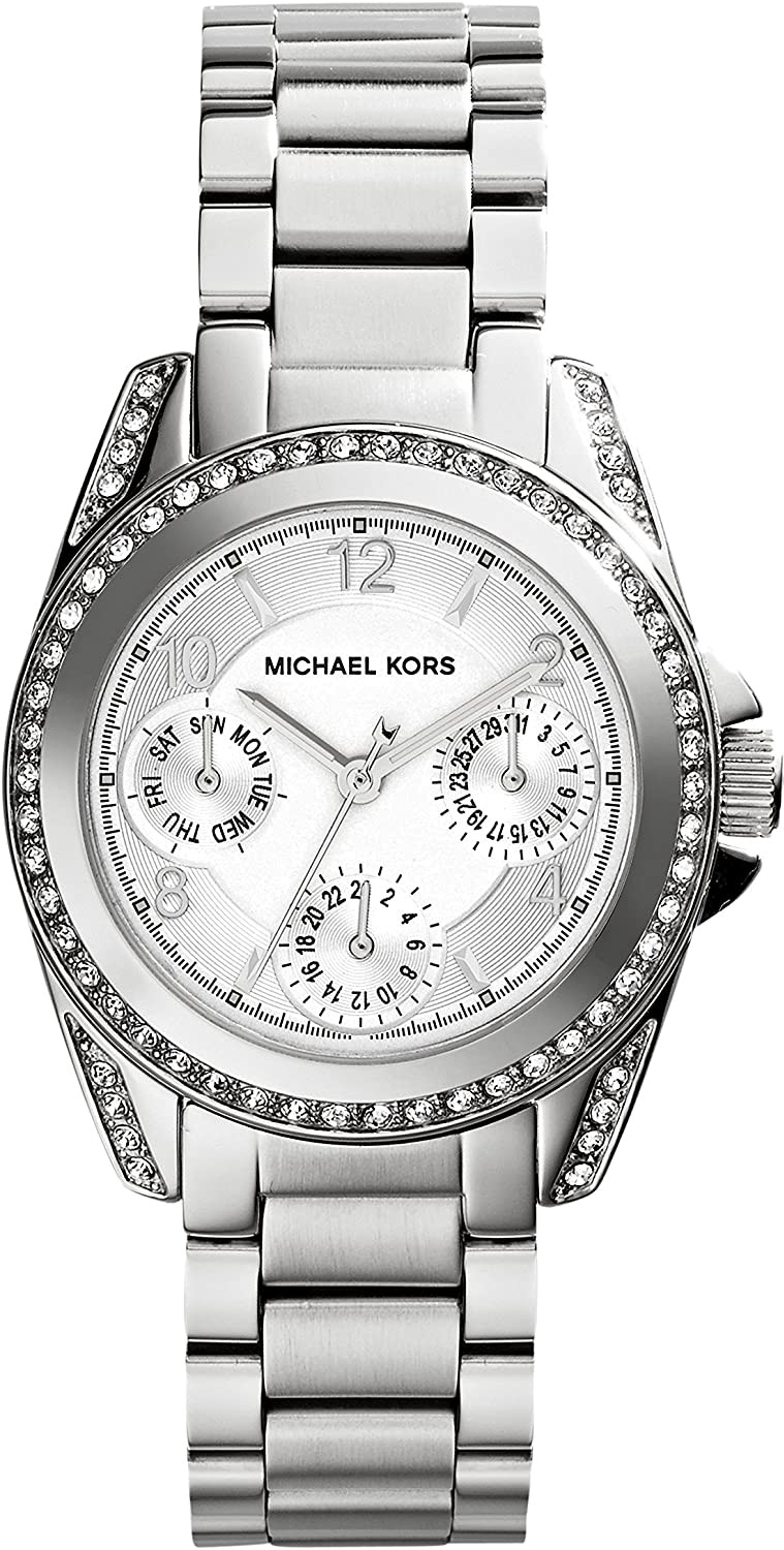 Montre Femme Michael Kors MK5612 Blair Chronographe Acier Argent et Cristaux