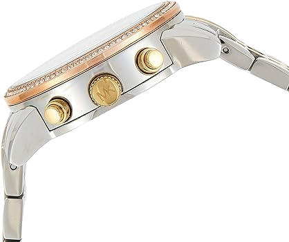 Montre Michael Kors MK5650 Ritz Femme - Chronographe Acier Bicolore Argent avec Cristaux vue 2