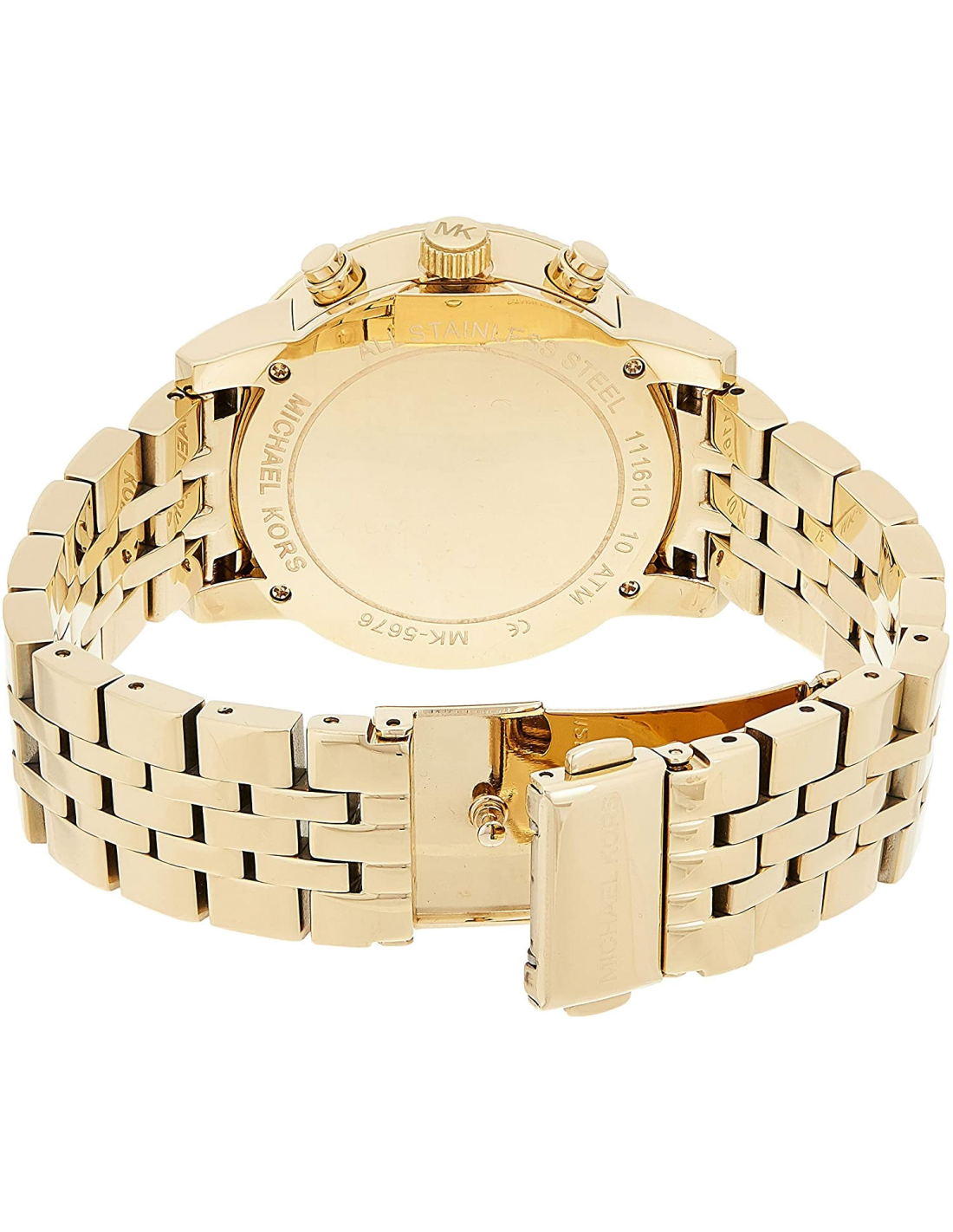 Montre Femme Michael Kors MK5676 Ritz - Chronographe Doré à Index Strass vue 3