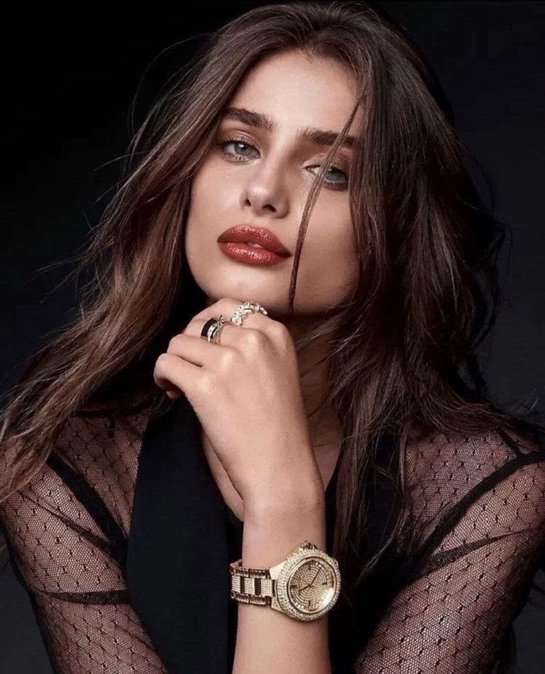 Montre Femme Michael Kors MK5720 Acier Doré avec Cristaux Swarovski vue 4