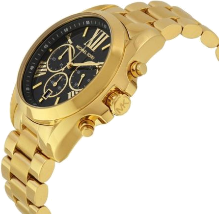 Montre Michael Kors Bradshaw MK5739 Femme - Cadran Noir et Acier Doré vue 2