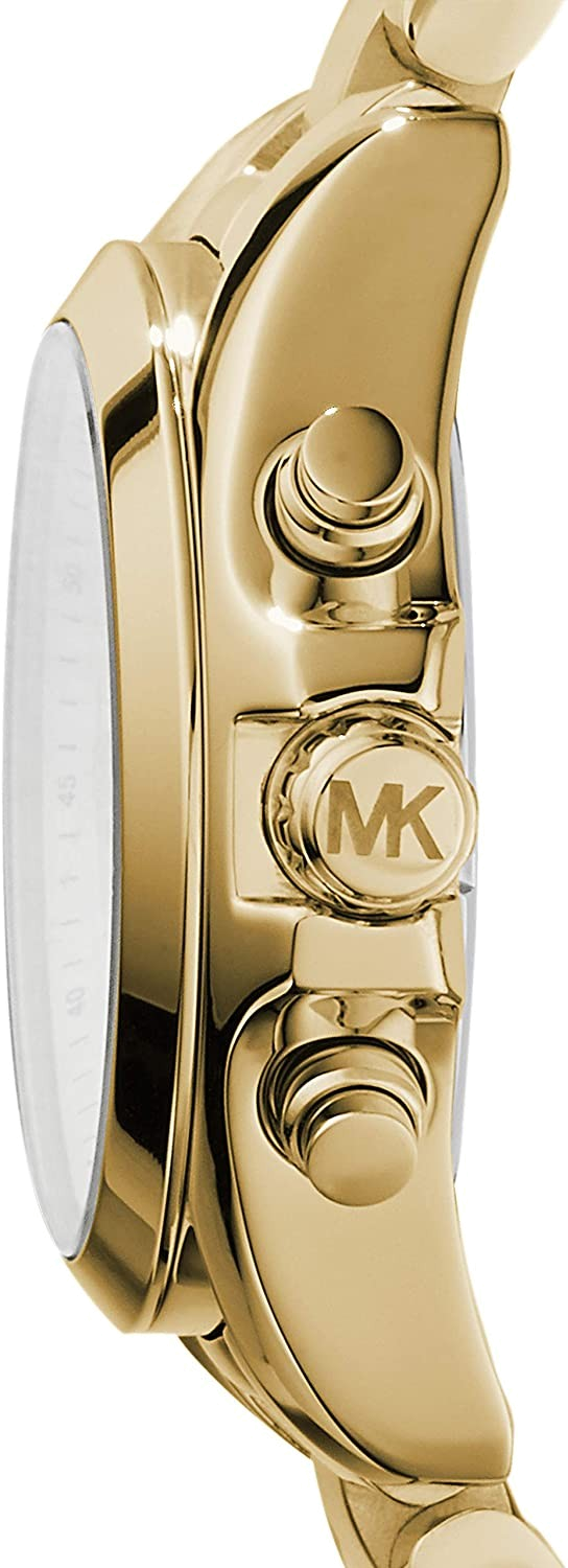 Montre Femme Michael Kors Bradshaw MK5798 en acier inoxydable doré vue 3