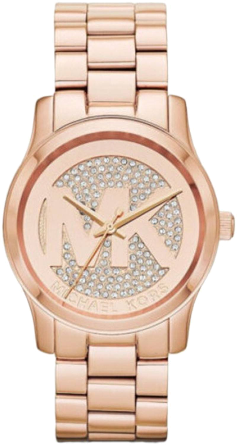Montre Femme Michael Kors MK5853 Runway - Cadran Or Rose à Logo MK