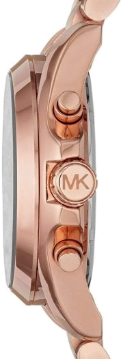 Montre Femme Michael Kors Bradshaw MK5854 - Chronographe Acier Or Rose Cadran Noir vue 2