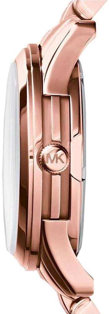 Montre Femme Michael Kors MK5913 Runway - Cadran Bleu, Boîtier et Bracelet Acier Or Rose vue 2