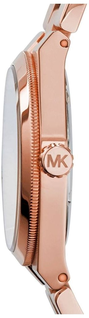 Montre Femme Michael Kors MK5937 - Boîtier Or Rose, Cadran Noir, Acier vue 2