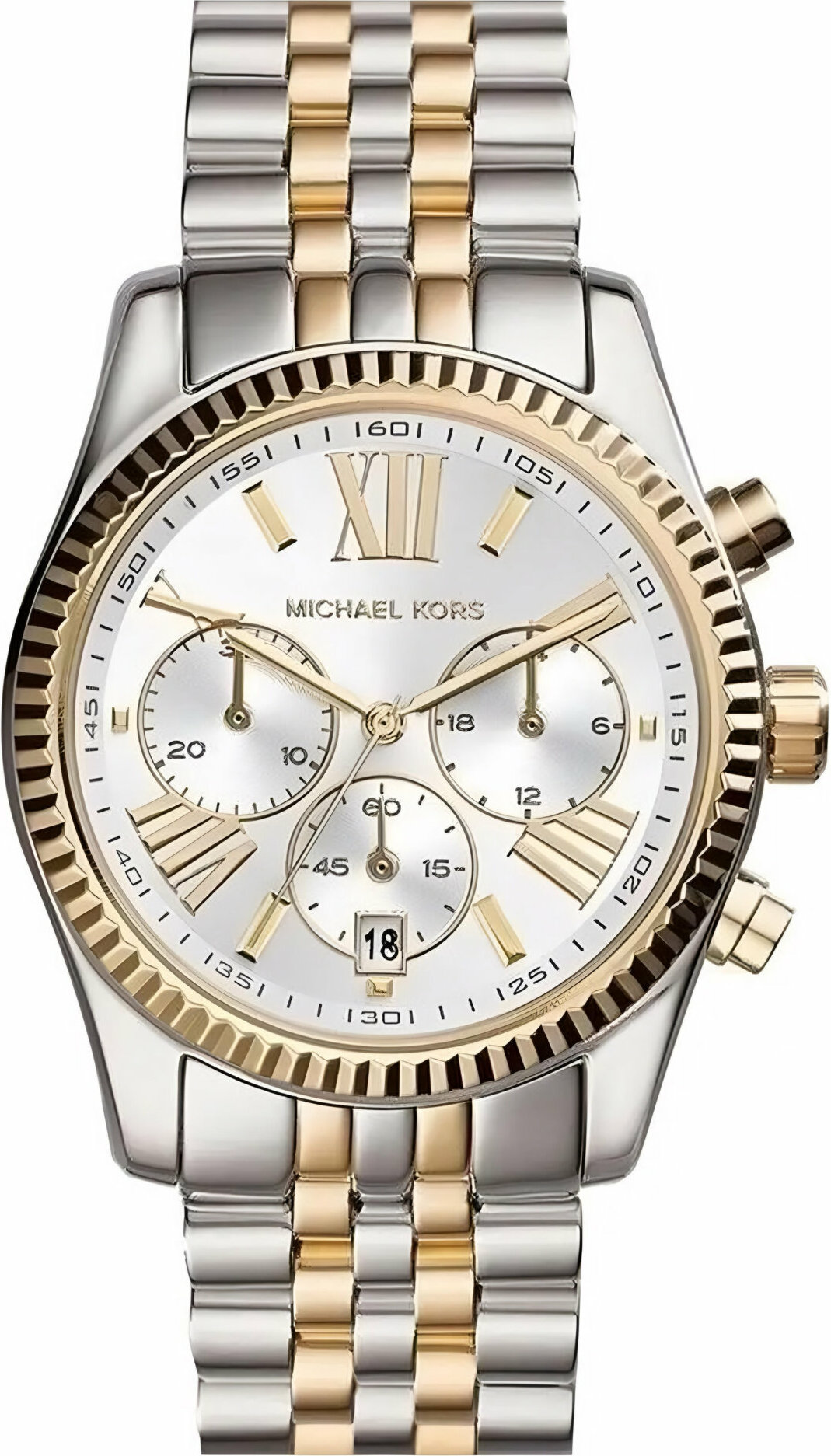 Montre Michael Kors MK5955 Lexington Chronographe Bicolore Acier