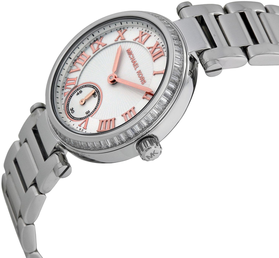 Montre Femme Michael Kors MK5970 en Acier Argenté avec Chiffres Romains vue 2