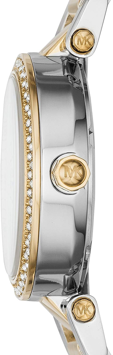 Montre Michael Kors MK6055 Chronographe Bi-ton Acier et Doré avec Cristaux vue 3