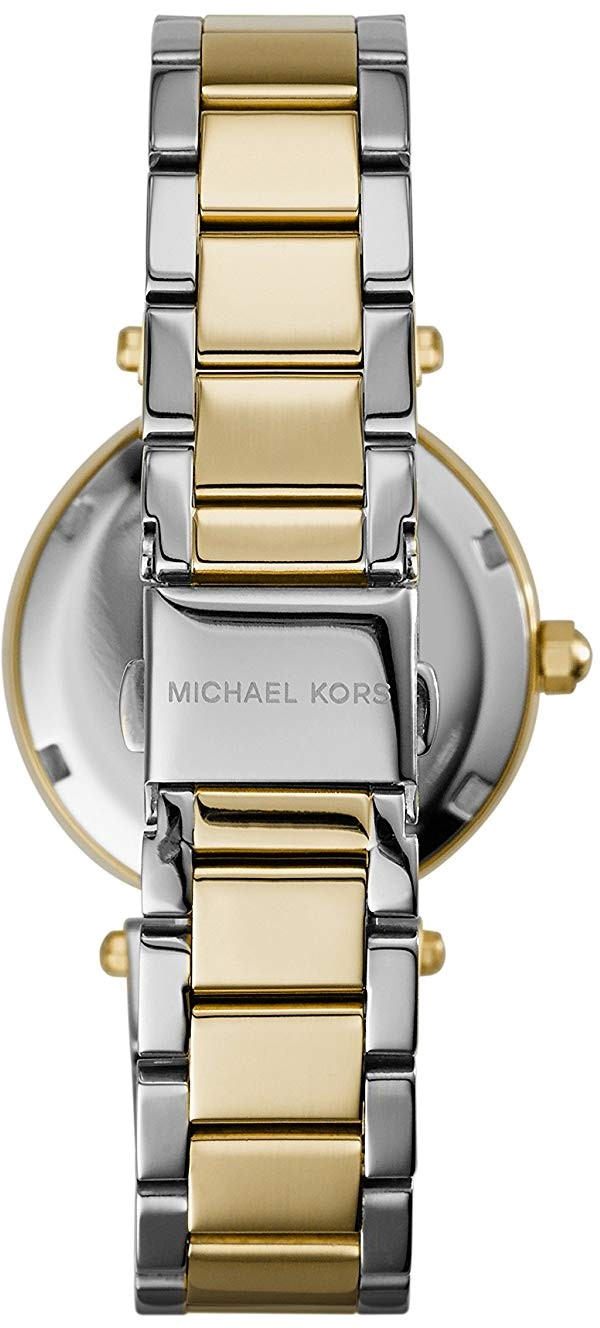 Montre Michael Kors MK6055 Chronographe Bi-ton Acier et Doré avec Cristaux vue 4