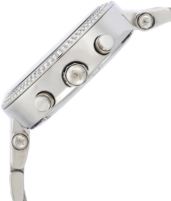 Montre Michael Kors Parker MK6105 chronomètre sport cadran rose vue 3