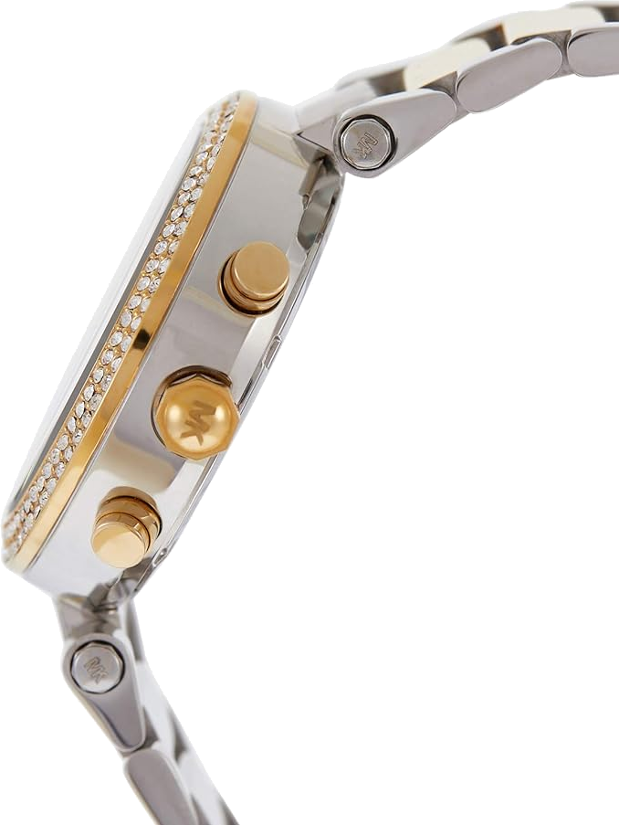 Montre Femme Michael Kors MK6118 Parker Chronomètre Acier Inoxydable Bi-ton Argent/Or vue 2