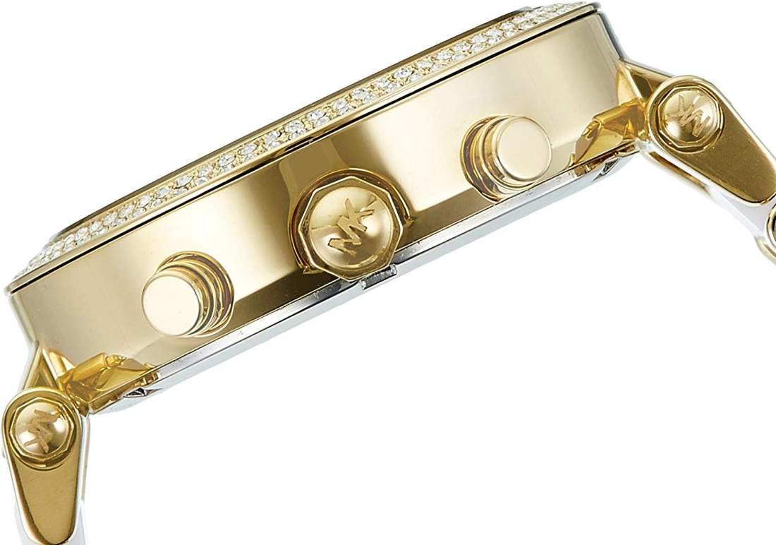 Montre Michael Kors MK6119 Bicolore Or et Acier avec Cristaux vue 2