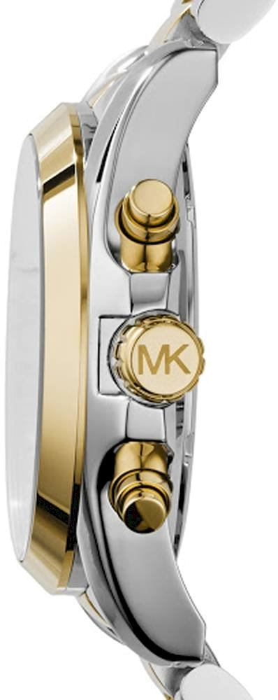 Montre Michael Kors MK6165 Cadran Bleu et Bracelet Bi-ton Or et Argent vue 2