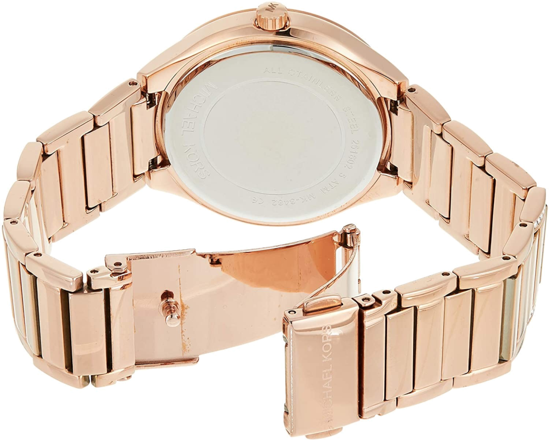 Montre Femme Michael Kors MK6210 Or Rose Finition Polie vue 3