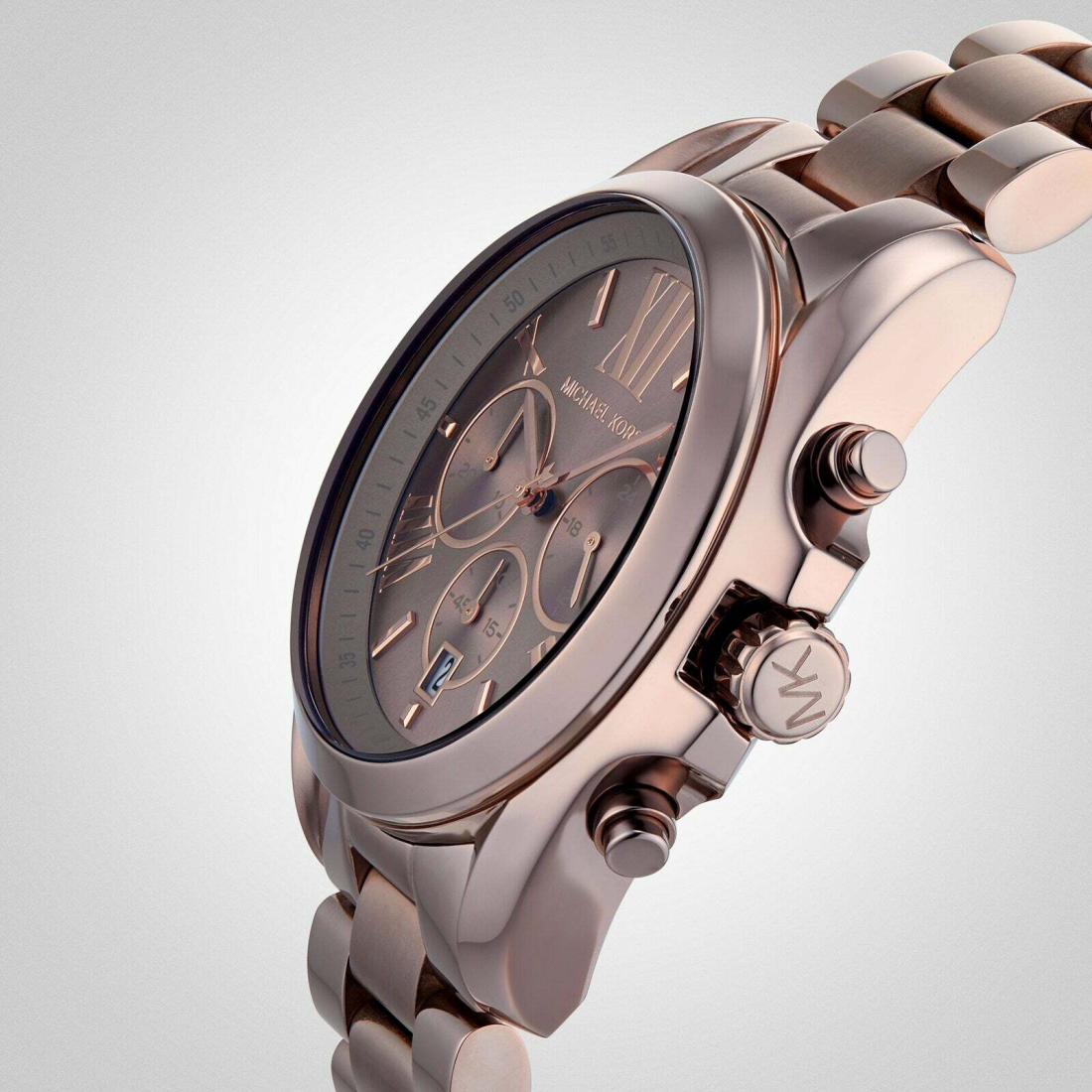 Montre Michael Kors MK6247 Bradshaw en Acier Inoxydable Marron vue 3