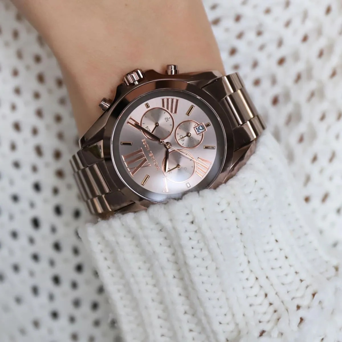 Montre Michael Kors MK6247 Bradshaw en Acier Inoxydable Marron vue 4