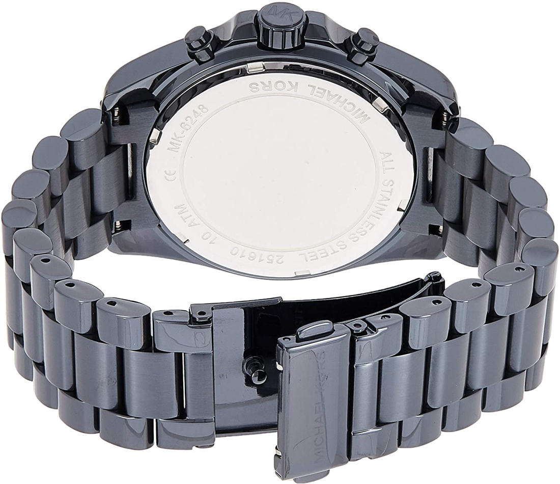 Montre Michael Kors MK6248 pour Femme - Boîtier et Bracelet Acier Inoxydable Bleu vue 4