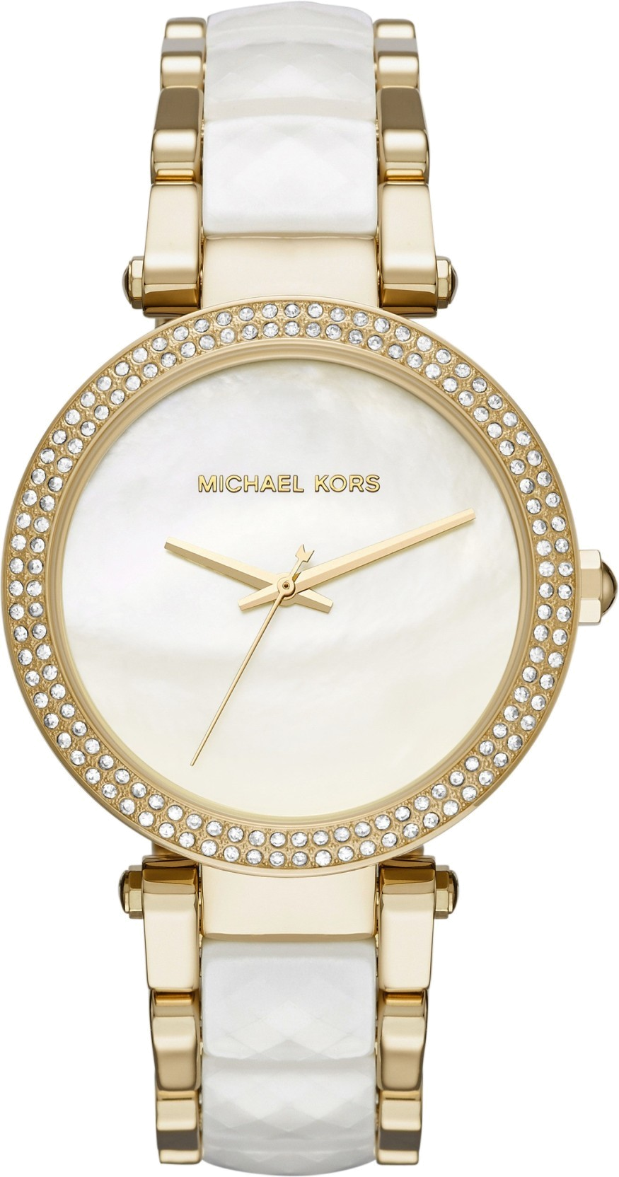 Montre Femme Michael Kors Parker MK6400 - Boîtier et bracelet bicolore or et acier, cadran nacré