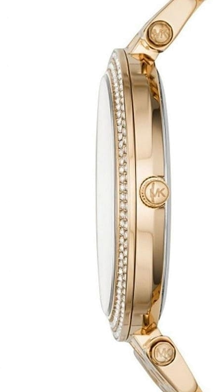 Montre Femme Michael Kors Parker MK6400 - Boîtier et bracelet bicolore or et acier, cadran nacré vue 3
