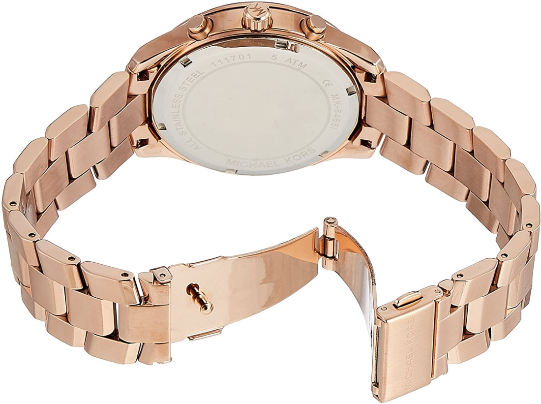 Montre Femme Michael Kors Briar MK6465 en Or Rose vue 3
