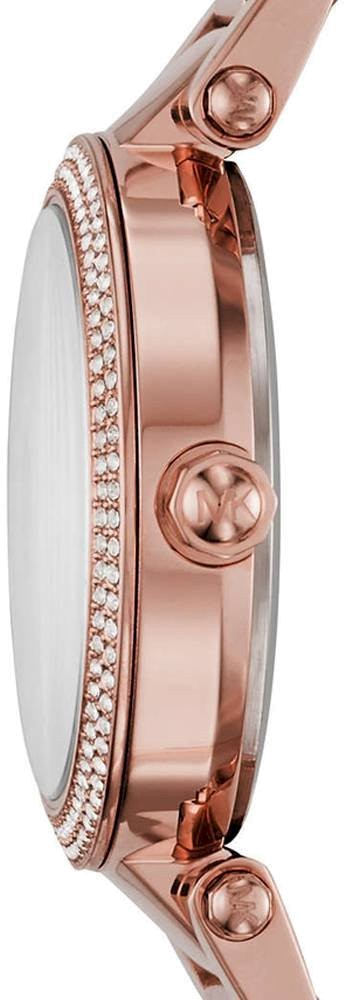 Montre Femme Michael Kors MK6470 en Acier Inoxydable Or Rose à Cadran Floral vue 2