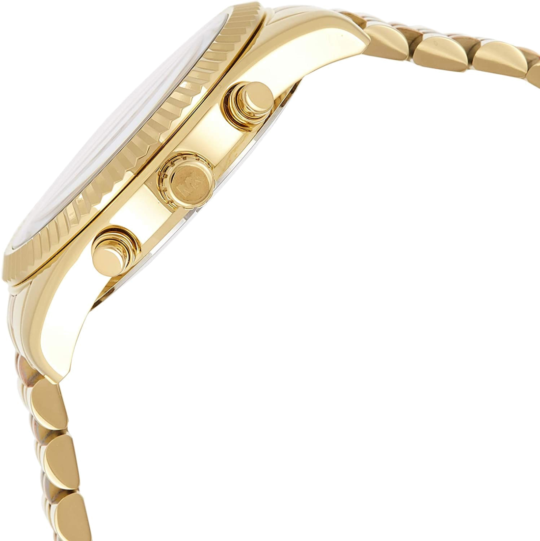 Montre Femme Michael Kors MK6473 Lexington Chronographe Acier Doré Rose vue 3