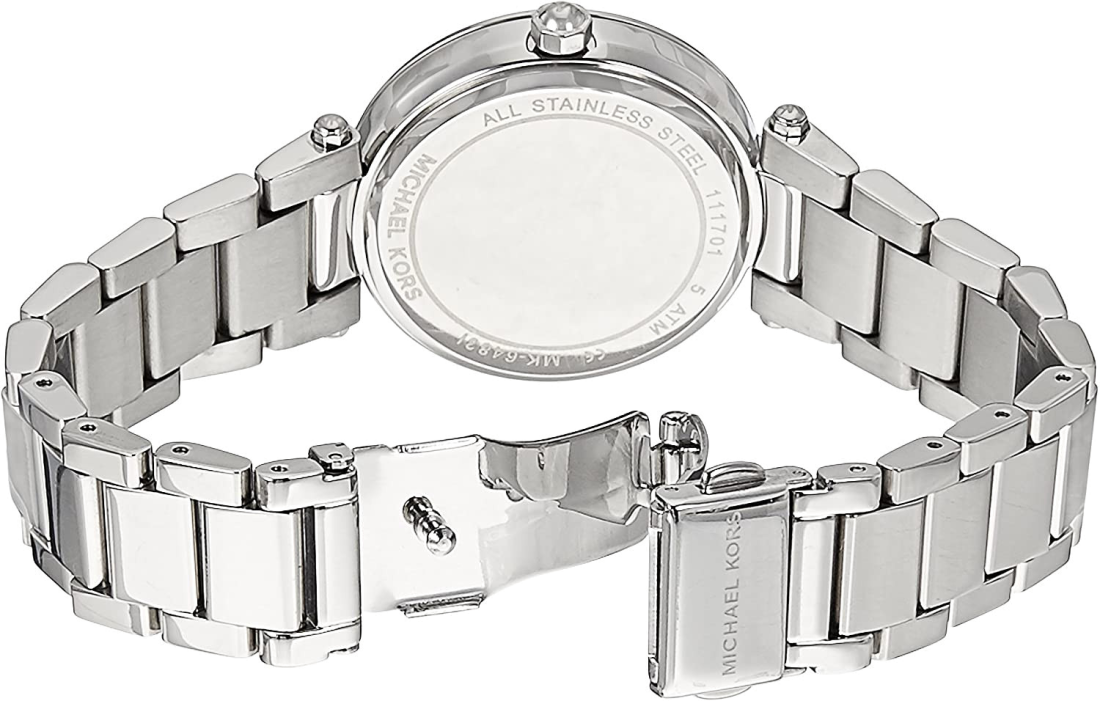 Montre Femme Michael Kors MK6483 Parker - Acier Bicolore Argent et Cristaux vue 3