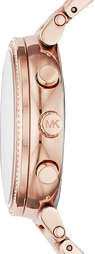 Montre Femme Michael Kors Sofie MK6576 en acier plaqué or rose avec cadran nacre vue 2