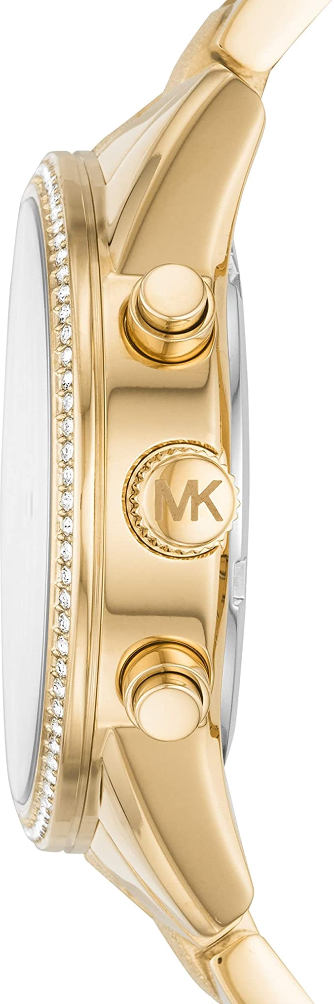 Montre Femme Michael Kors MK6597 Ritz Chronographe Dorée à Cadran Champagne vue 2