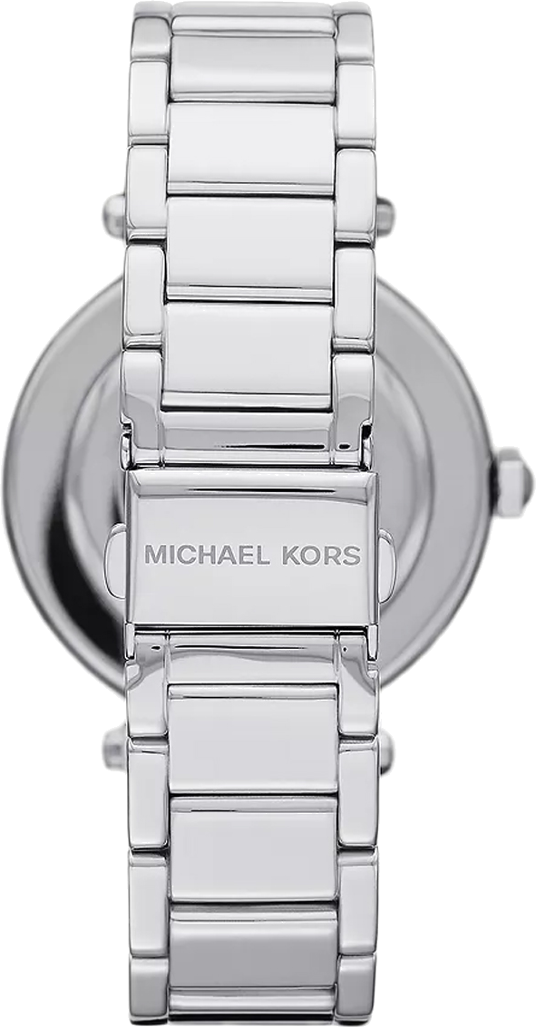 Montre femme Michael Kors Parker MK6658 cadran argenté et bracelet en acier inoxydable vue 2