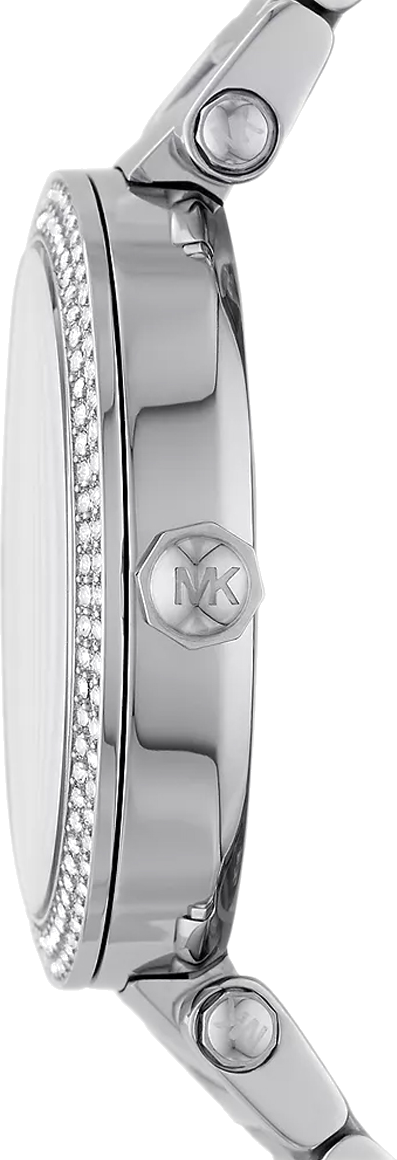 Montre femme Michael Kors Parker MK6658 cadran argenté et bracelet en acier inoxydable vue 3