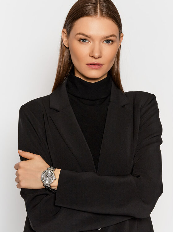 Montre femme Michael Kors Parker MK6658 cadran argenté et bracelet en acier inoxydable vue 4