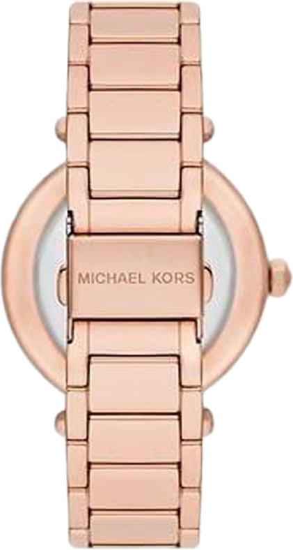 Montre femme Michael Kors Parker MK6660 cadran or rose bracelet en acier inoxydable vue 2