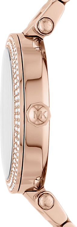 Montre femme Michael Kors Parker MK6660 cadran or rose bracelet en acier inoxydable vue 3