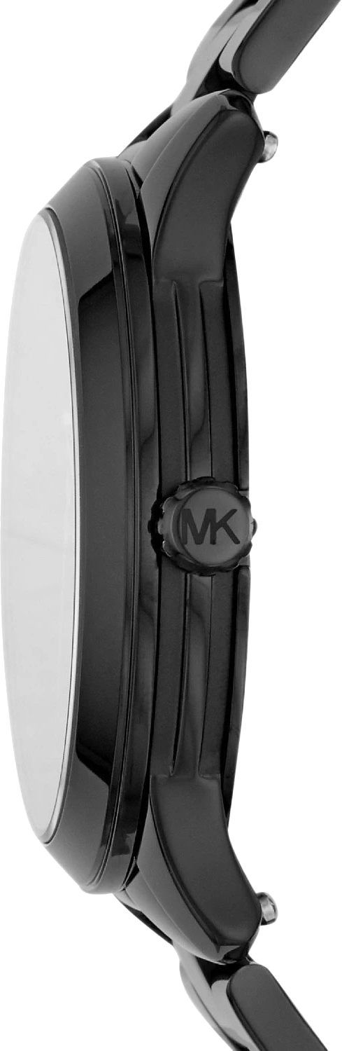 Montre Michael Kors Runway MK6683 pour femme, boîtier et bracelet acier noir vue 3