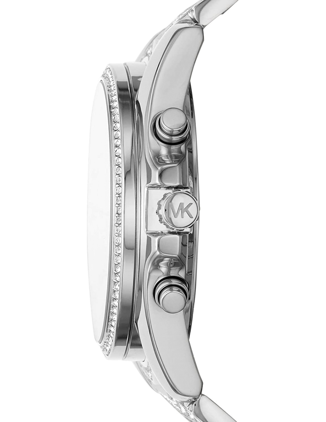 Montre Michael Kors Whitney MK6728 en acier argenté pour femme vue 3