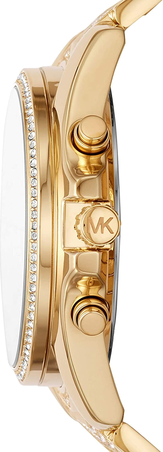 Montre Femme Michael Kors Whitney MK6729 en or et acier, cadran doré 44mm vue 2