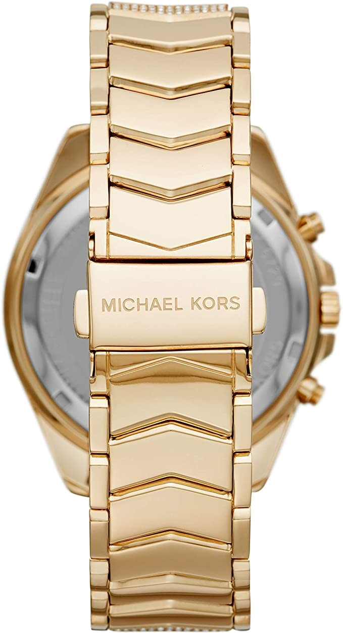 Montre Femme Michael Kors Whitney MK6729 en or et acier, cadran doré 44mm vue 3