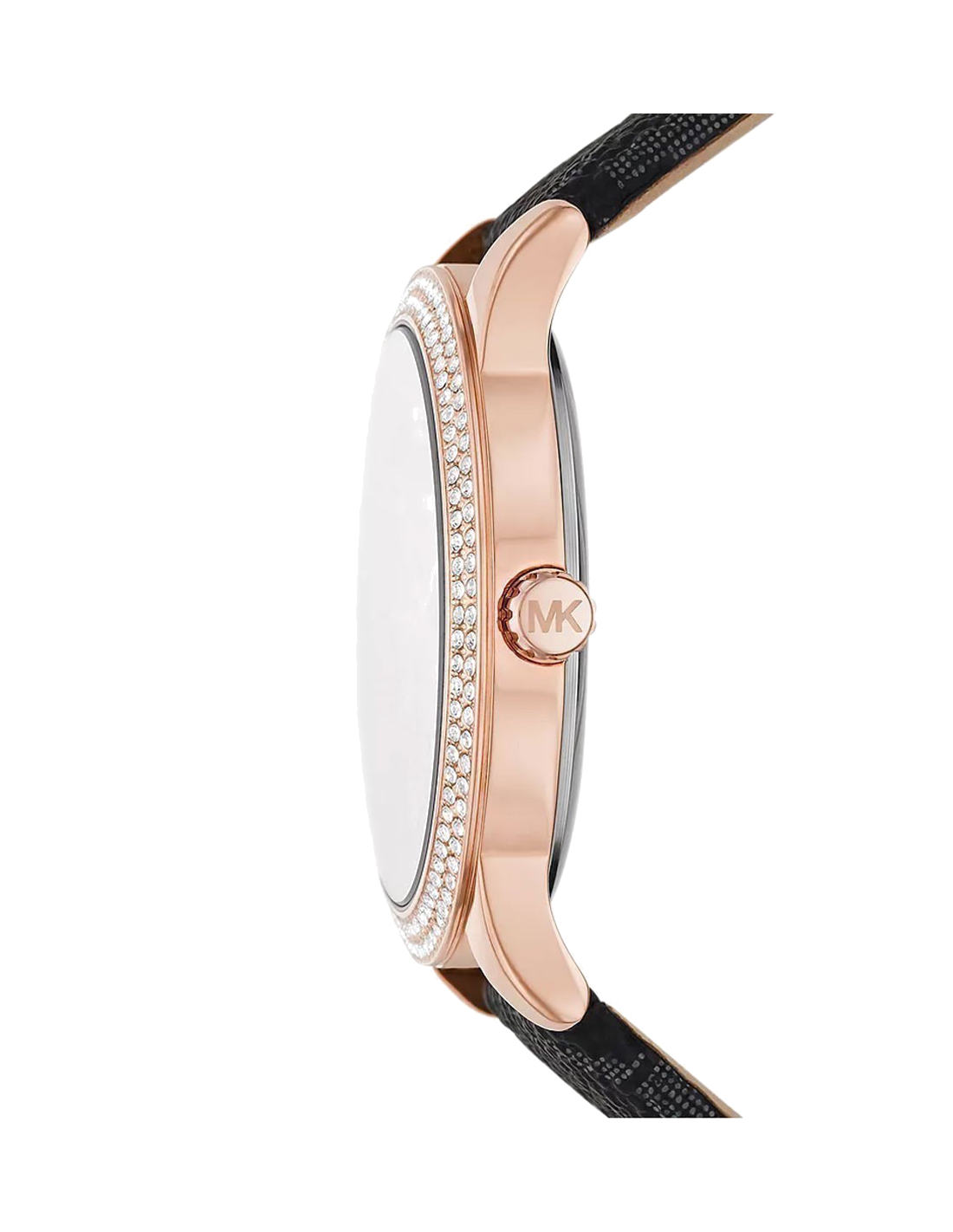 Montre Femme Michael Kors MK6968 Tibby Multifonction Or Rose Cadran Noir Cuir vue 3