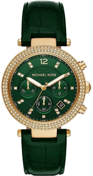 Montre Femme Michael Kors Parker MK6985 - Cadran et Bracelet Cuir Vert
