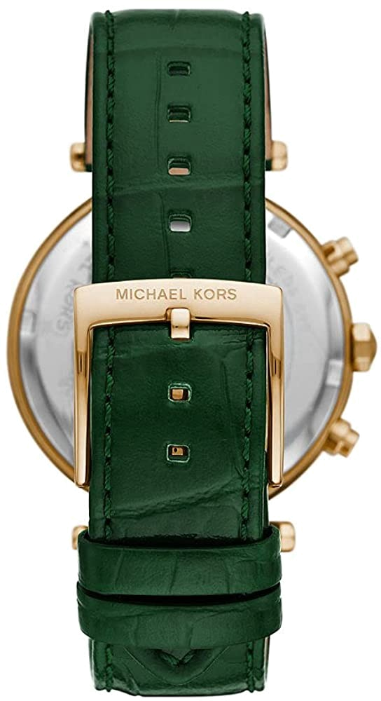 Montre Femme Michael Kors Parker MK6985 - Cadran et Bracelet Cuir Vert vue 2