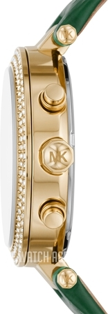 Montre Femme Michael Kors Parker MK6985 - Cadran et Bracelet Cuir Vert vue 3